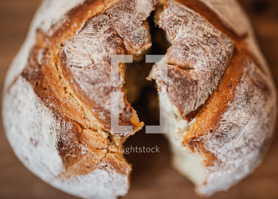 loaf of communion bread 