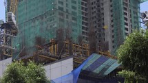 Asian Construction Workers Building Skyscraper Asia Thailand Workers Wages