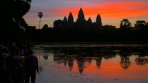 Angkor Wat Sunrise Cambodia Siem Reap Cambodia Countryside Town Tourism Asia Culture 4K