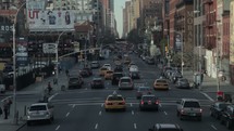 traffic on a New York City street