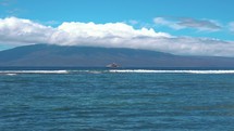 Yacht on the ocean Maui Hawaii
