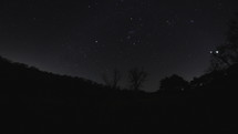 stars in the night sky time-lapse 