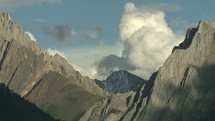clouds rolling in over mountains time-lapse 