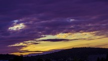 purple sunrise time-lapse 