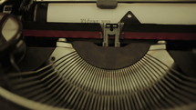 typewriter typing 