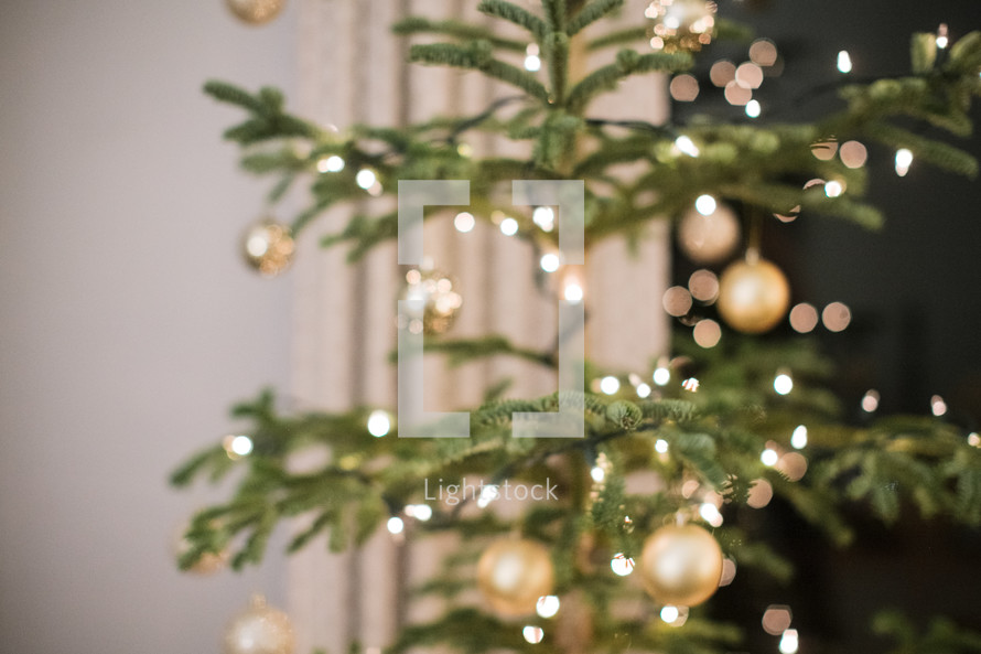 decorated  Christmas tree 