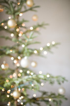 out of focus Christmas tree 