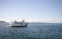 large tourist boat in the water