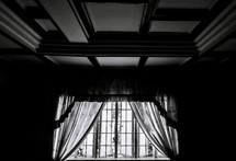 curtains and window 