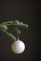 ball ornament on a Christmas tree 