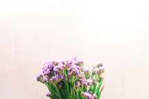 bouquet of tiny purple flowers 