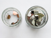 money in jars 