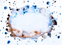 water color splatter on a white background 