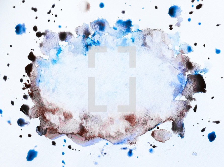 water color splatter on white background 