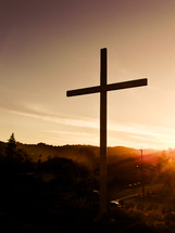 cross at sunset 
