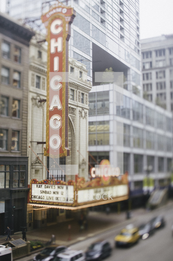 Chicago theater sign