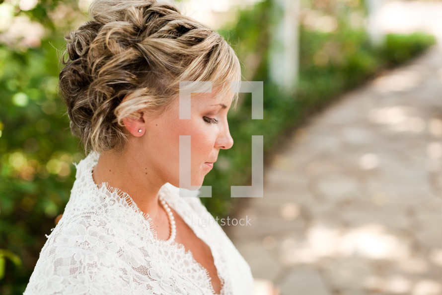 Profile of a bride
