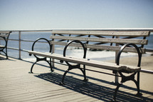 bench on a pier 