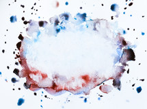 water color splatter on a white background 