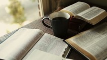 morning coffee and Bible 