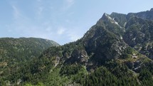 Little Cottonwood canyon driving road trip 