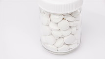 jar of white pills 