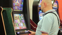 man at a casino 