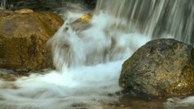 waterfall with rocks 