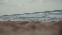 waves at a beach 