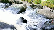 flowing water in a stream 