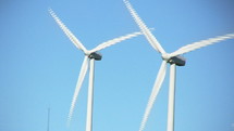 Moving wind turbines.