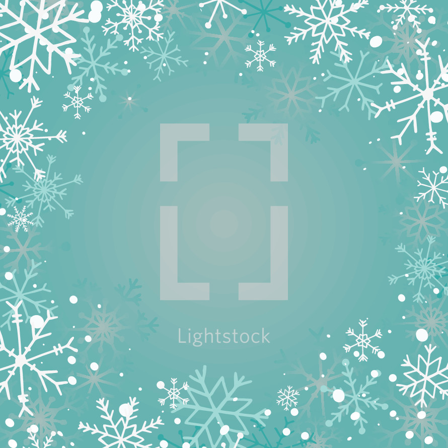 Download Faded snowflake border — Vector — Lightstock