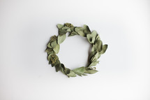 dried leaf wreath crown