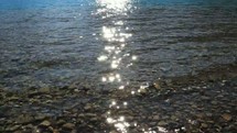 Sun reflections on the water.