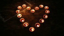 Heart candles