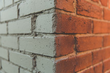 corner of a brick wall