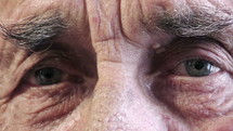 eyes of an elderly man