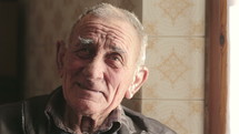 face of an elderly man 