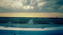 Timelapse of runway activity at an airport.