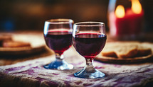 Two Communion Wine Glasses