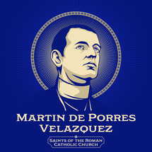 Catholic Saints. Martin de Porres Velazquez (1579-1639) was a Peruvian lay brother of the Dominican Order. He was noted for his work on behalf of the poor, establishing an orphanage and a children's hospital.