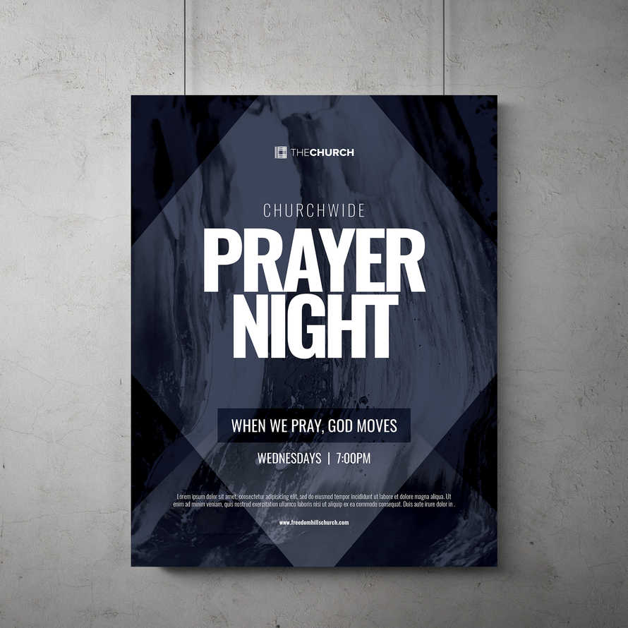Prayer Night Flyer Template Template Lightstock