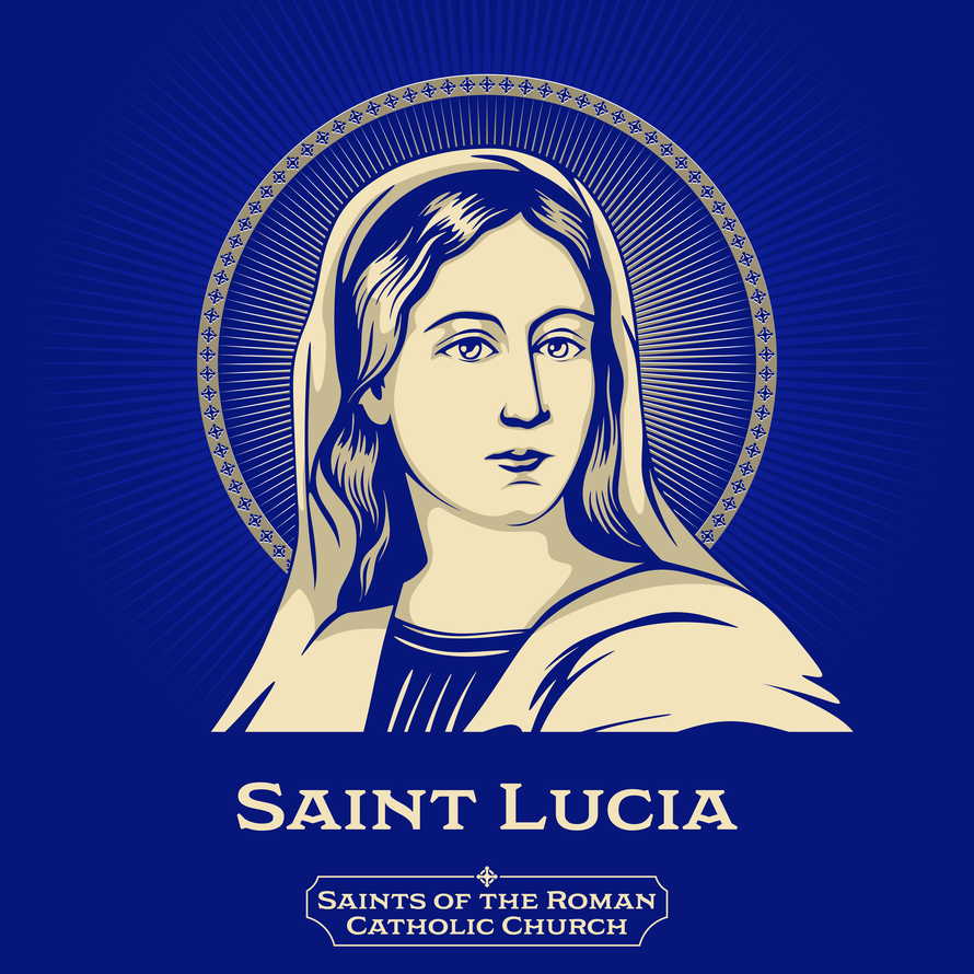 Catholic Saints. Saint Lucia (283-304) better known as Saint Lucy, was a Roman Christian martyr who died during the Diocletianic Persecution.