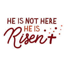 He is not here He is risen