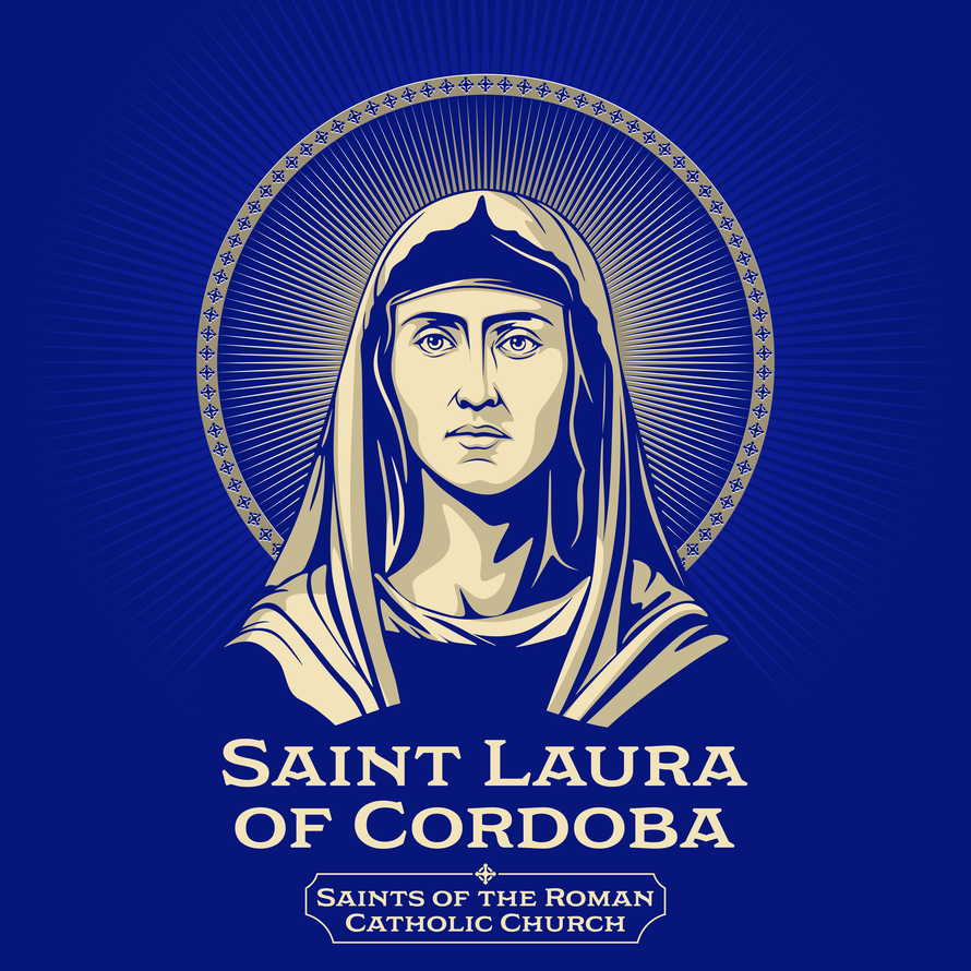 Catholic Saints. Saint Laura of Cordoba was a Spanish Christian who lived in Muslim Spain during the 9th century.