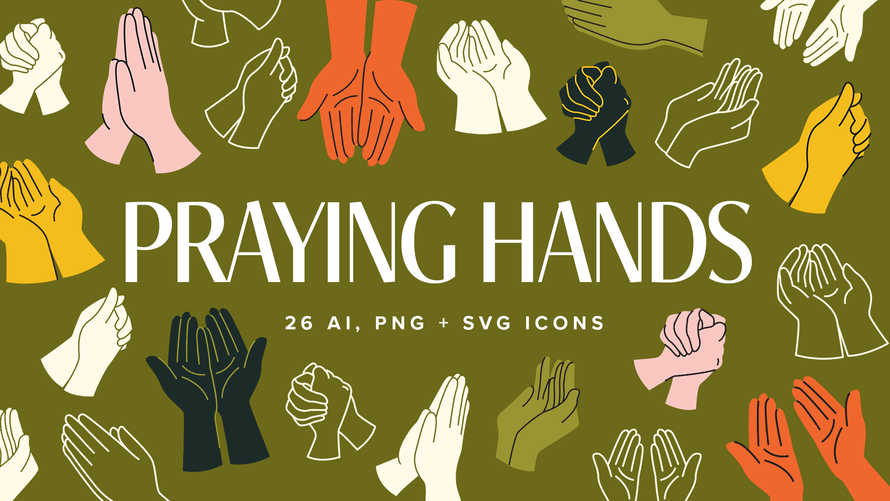 Praying Hands Icons