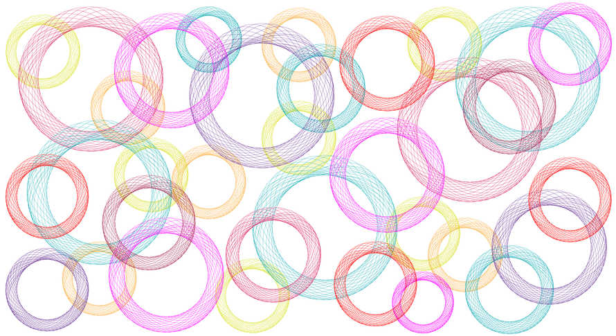 colorful rainbow bubbles background	