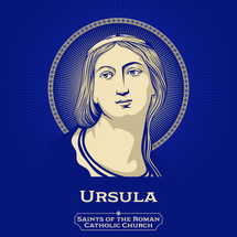 Catholic Saints. Ursula is a legendary Romano-British Christian saint who died on 21 October 383 or 385.