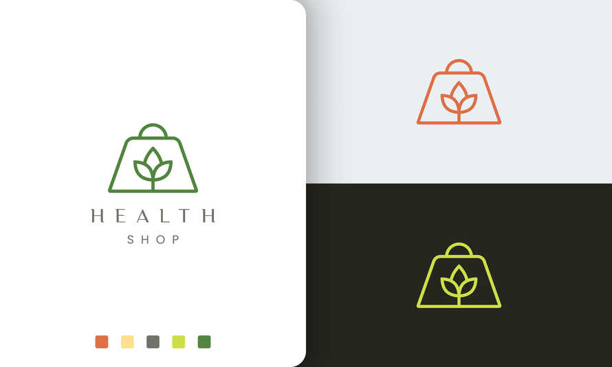 Shopping Bag Logo for Natural Shop