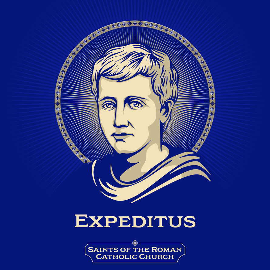 Saints of the Catholic Church. Expeditus (died 303) also known as Expedite, was said to have been a Roman centurion in Armenia who was martyred around April 303 in what is now Turkey, for converting to Christianity.
